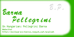 barna pellegrini business card